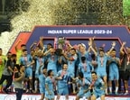 Mumbai City FC celebrate ISL trophy win