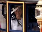 Britain's Catherine, Princess of Wales, attends the Trooping the Colour parade to honour Britain's King Charles on his official birthday in London, Britain, June 15, 2024. (REUTERS)