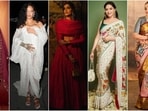 The festive season has arrived, and Bollywood celebs are stepping out in glamorous ethnic outfits that epitomize sartorial elegance. From ethereal sarees and gorgeous lehengas to elegant traditional suits, today's list of best-dressed stars has something for everyone. Featuring style icons like Madhuri Dixit, Sonam Kapoor, Rihanna, Pooja Hegde, Genelia Deshmukh, and more, get ready for a dose of style inspiration from their stunning looks.(Instagram)