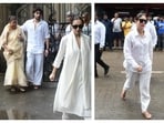 Malaika and Amrita Arora's father died on Wednesday. His funeral was held a day later in Mumbai. Malaika and her son Arhaan Khan were seen with her mother Joyce Polycarp. Close friend Kareena Kapoor was also in attendance. (All pics: Varinder Chawla)