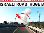 Hezbollah Rocket Seen Hitting Israel Street