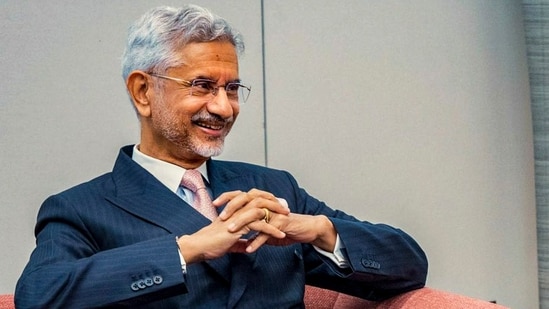 External affairs minister S. Jaishankar during a meeting in Geneva, Switzerland. (PTI)